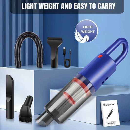 Car Wireless Vacuum Cleaner Strong Suction Handheld Wet Dry Auto Vacuum Home & Car Dual Use Mini Vacuum Cleaner Home Appliance