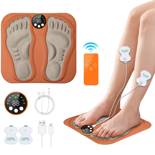 Smart Foot Massager Pad Muscle Relax Feet Acupoints Massage Electric Muscle Stimulation Improve Blood Circulation Health Care