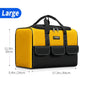 17 Inch Tool Bag, Large Tool Bag with 6 Exterior Pockets Electrician Tool Bag, for DIY Enthusiasts and Craftsmen