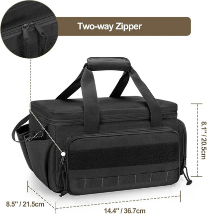 14" Heavy Duty Tool Bag Multipurpose Work Organizer for Handyman,Carpenter,Durable Portable Tool Storage