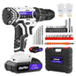 Cordless Drill Set, 21V Drill with 1.5Ah Battery, Cordless Screwdriver with Battery and Charger, Home DIY Tool Kit