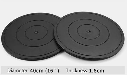 8-12 Inch Heavy Duty Rotating Swivel Steel Ball Bearings Stand for Monitor TV Turntable Lazy Susans Black Round Shape