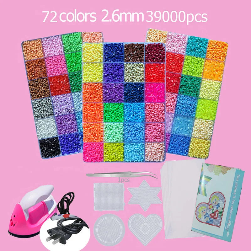 “Hama Beads Box – Thermal Mosaic Ironing Beads for Education, DIY Fuse Beads Toy, Available in 24, 48, or 72 Colors, 2.6 mm or 5 mm.”