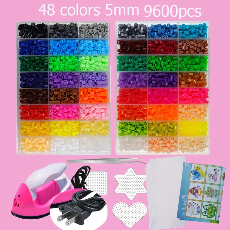 “Hama Beads Box – Thermal Mosaic Ironing Beads for Education, DIY Fuse Beads Toy, Available in 24, 48, or 72 Colors, 2.6 mm or 5 mm.”