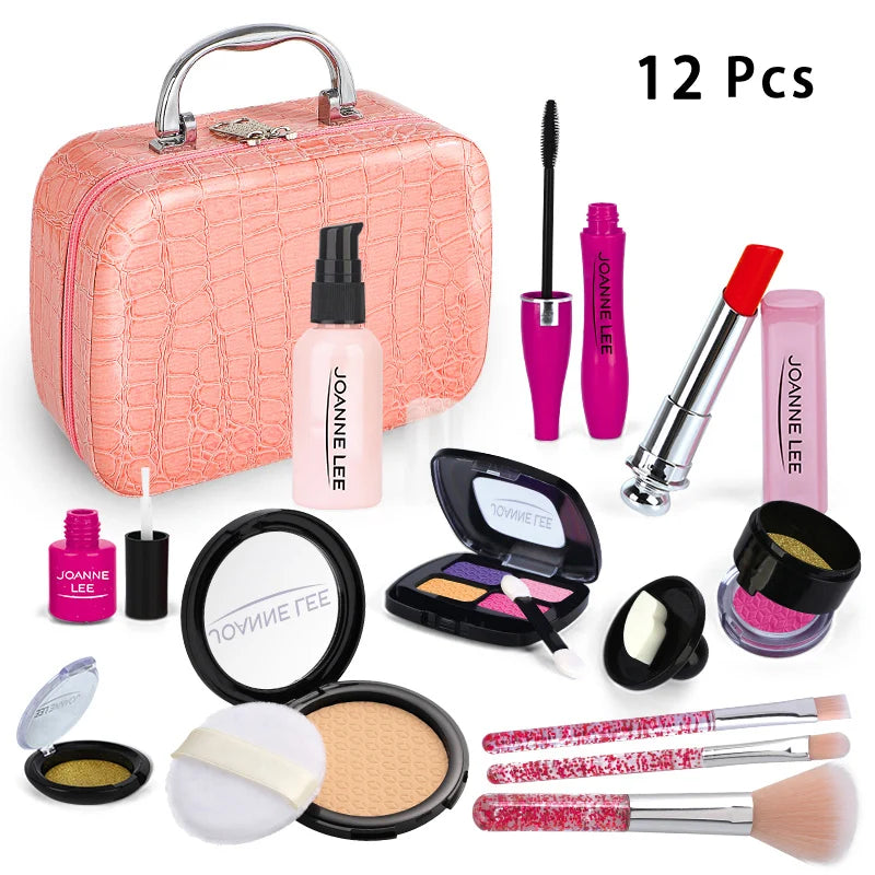 Simulation Cosmetics Set Kids Play House Toys Make up Lipstick Nail Paint Educational Toys Pretend Girls Game Christmas Gift