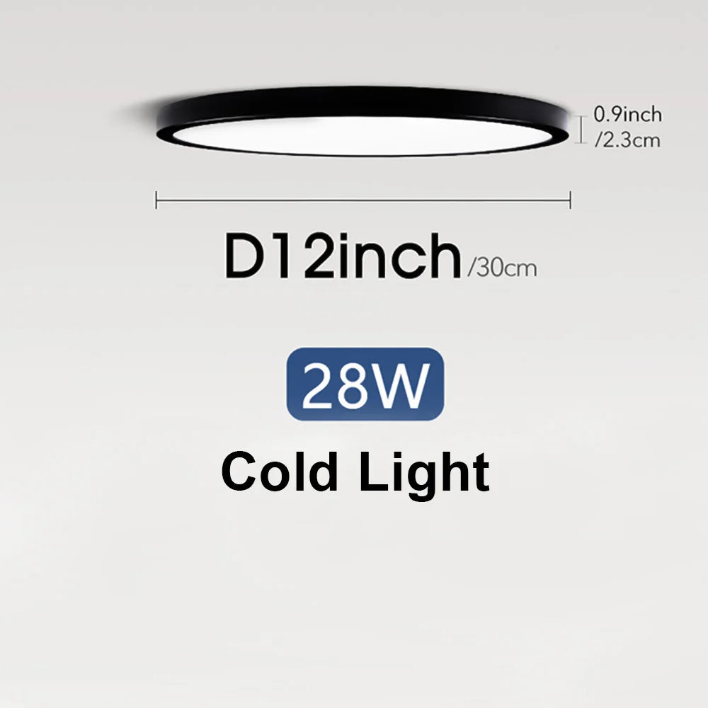 LED Ceiling Lights 220V Ultra-thin Ceiling Lamps Modern Chandelier Panel Lighting Fixture Waterproof Dustproof Three Proof Light