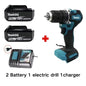 Makita 100%Original DDF487 Cordless Driver Drill 18V Brushless Electric Impact Screwdriver Rechargeable Power Tool