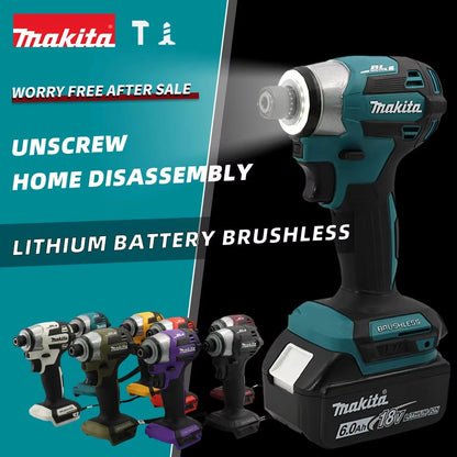 Makita DTD173 18V Cordless Impact Driver 180 N.m Brushless Electric Drill Screwdriver LED Light Multi-function Household To