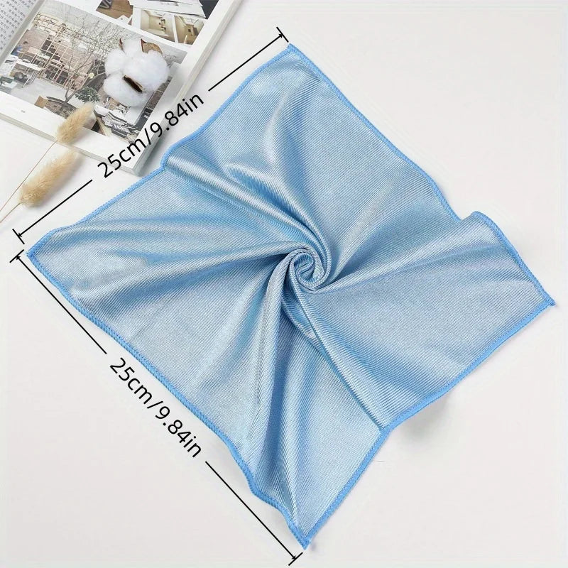 12Packaged Extra Large Microfiber Glass Cleaning Cloth - Super Absorbent，Lint-free and traceless，Independent Packaging，Suitable