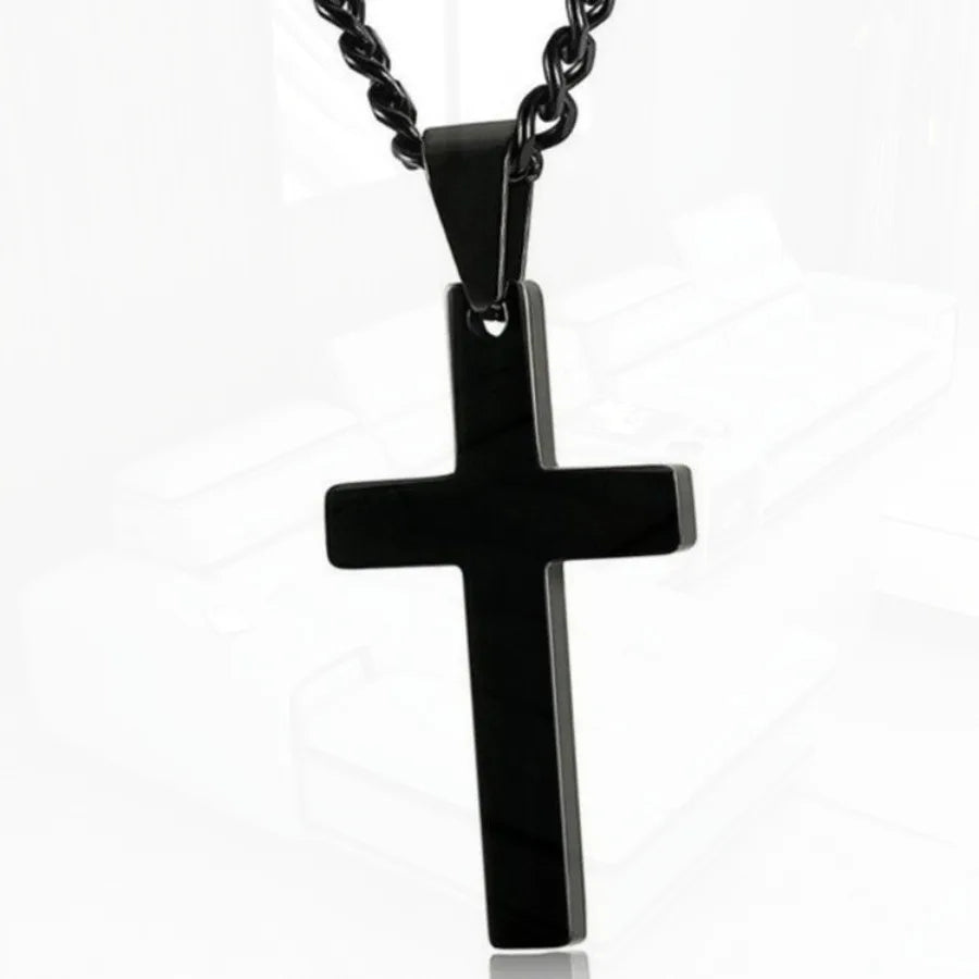 Religious Ornament European And American Personalized Cross Pendant Men's Necklace Women Necklace