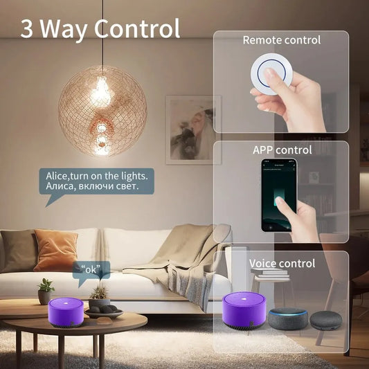 Tuya Smart Wifi Switch RF433Mhz Wireless Light Switch 16A/20A Relay Smart Life App Remote Voice Control With Alexa Google Home
