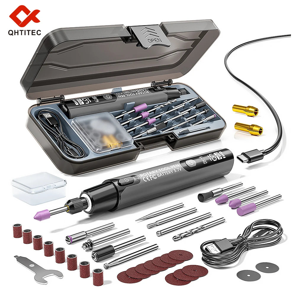 JCD Electric Mini Grinder Engraving Pen 4.2V 10000-16000r Wireless Grinder Cordless Micro Rotary Tools Drill for Jewelry Metal