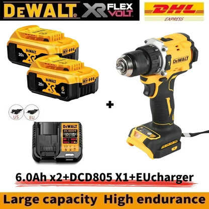 DEWALT DCD805 20V High - Performance Brushless Cordless Impact Drill & Screwdriver - Ideal for Pros & DIYers