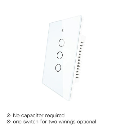 Moes ZigBee Wall Touch Smart Light Switch With Neutral/No Neutral No Capacitor Smart Life Works with Alexa Google Home