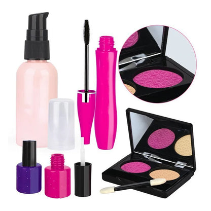 Simulation Cosmetics Set Kids Play House Toys Make up Lipstick Nail Paint Educational Toys Pretend Girls Game Christmas Gift
