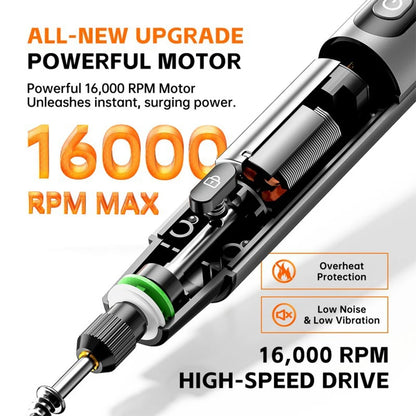 JCD Electric Mini Grinder Engraving Pen 4.2V 10000-16000r Wireless Grinder Cordless Micro Rotary Tools Drill for Jewelry Metal