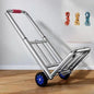 Foldable Stainl Steel Hand-Pulled op Cart for Lage Transport Double Trailer Small Goods Trolley Pu Cart Water