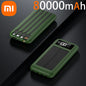 Xiaomi 200000mAh Solar Power Bank Large Capacity Mobile Power Fast Charging Battery with 4 Cables For iPhone Samsung Huawei