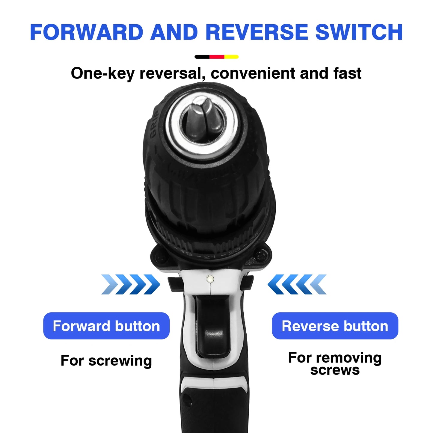 Cordless Drill Driver 21V Cordless Drill Power Tool Electric Screwdriver,Cordless Combi Drill Kit for Home DIY,29 Accessories