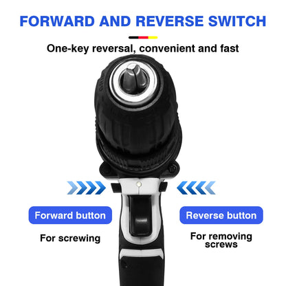 Cordless Drill Driver 21V Cordless Drill Power Tool Electric Screwdriver,Cordless Combi Drill Kit for Home DIY,29 Accessories