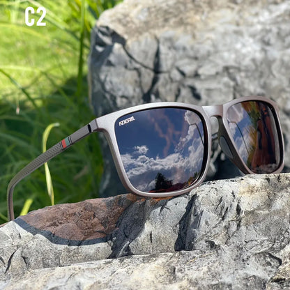 KDEAM 6.18 inch Frame Width Extra Large Size Polarized Sunglasses For Men Women Photochromic Sun Glasses Oversized With Case