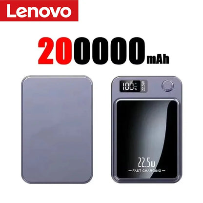 Lenovo Wireless Magnetic Power Bank 500000mAh 22.5w Super Fast Charging Portable External Battery Powerbank  For Iphone Samsung