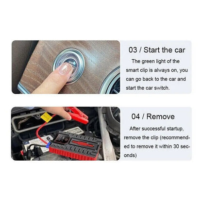 49800Mah Car Jump Starter Pack Booster Battery Charger Emergency Power Bank 12V