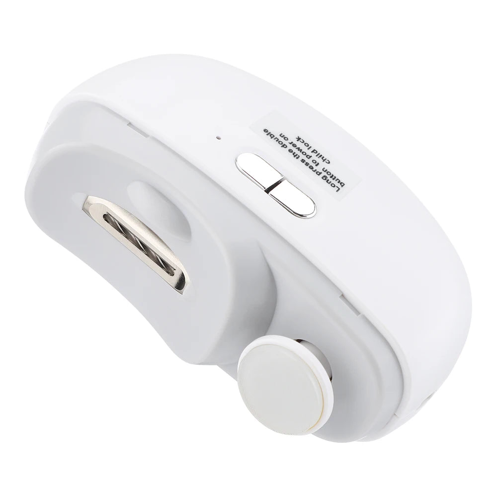 Electric Nail Clipper 2-in-1 Manicure Polishing Machine for Adult And Baby Fingernails - Automatic Trimmer And Cutter Grinder