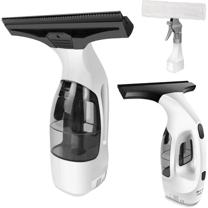 Cordless Window Vac with 2000pa, Efficiently Streak-Free Cleaning, Running Time: 50-60 Min, 3.8V Electric Window Vacuum Cleaner