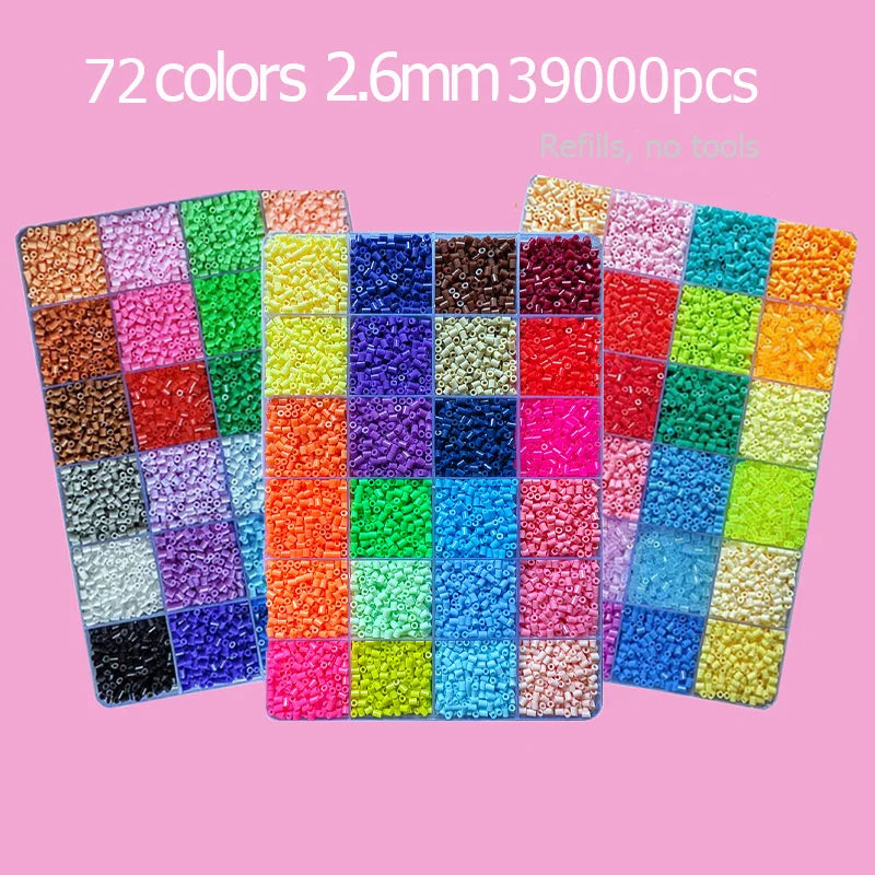 “Hama Beads Box – Thermal Mosaic Ironing Beads for Education, DIY Fuse Beads Toy, Available in 24, 48, or 72 Colors, 2.6 mm or 5 mm.”