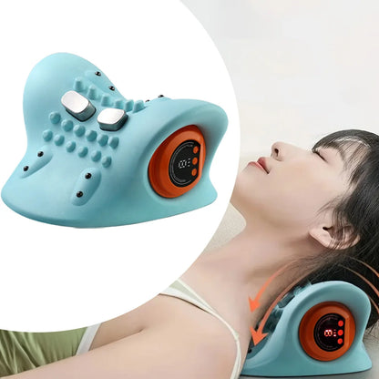 Portable Pulse Neck Massage Pillow 3D Kneading Shiatsu with Heat Neck  Hot Compress for Shoulder/Back Pain Relief Home Car Use