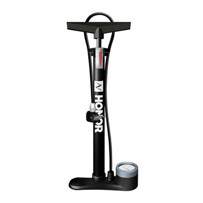 160PSI Bike Air Pump with Gauge Presta & Schrader Valves Bicycle Floor Pump Tire Tube Inflator with Multifunction Ball Needle Bi