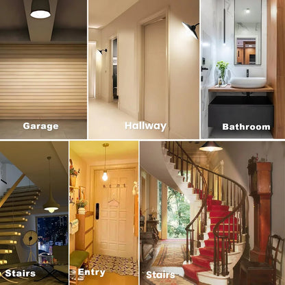6pcs LED Bulbs Radar Motion Sensor Light 220V E27 LED Bulb Auto ON/OFF Working In Night Radiation Motion Detector Security Light