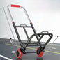 Foldable Stainl Steel Hand-Pulled op Cart for Lage Transport Double Trailer Small Goods Trolley Pu Cart Water