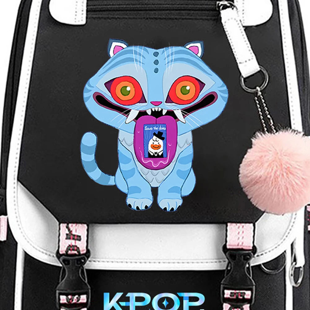 School Backpack for Students KPop Demon Hunters Daily Bagpack 2025 Hot Movie Print Backpacks for Girl Outdoor Sport School Bag