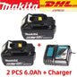 Makita Power Tool Rechargeable Lithium-ion Battery 5.0Ah 6.0Ah 9.0Ah 18V BL1860B BL1860 BL1850 BL1830 BL1815
