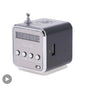 TD-V26 Portable Mini Bluetooth Speaker with Screen FM Radio MP3 Player Support TF Card for Laptop Phone