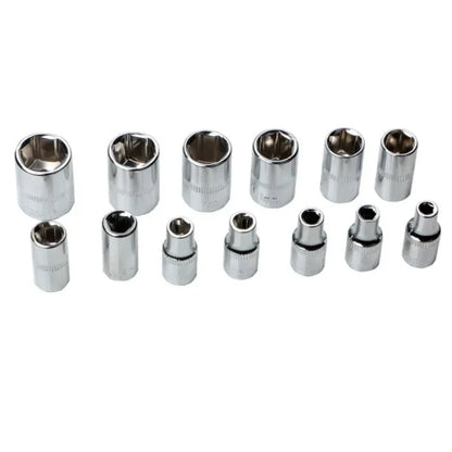 46pcs/Set 1/4 Inch Drive Socket Ratchet Wrench Set Automobile Maintenance Tool Socket Wrench Combination Hardware Tool Car Tools