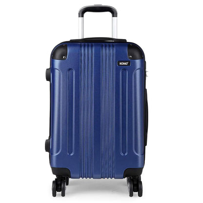 Kono Large Hard Shell Luggage 19/24/28 inch Lightweight ABS 4 Wheels Spinner Business Trip Trolley Case Suitcase