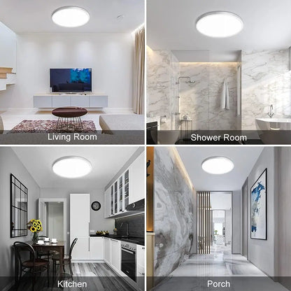 LED Ceiling Lights 220V Ultra-thin Ceiling Lamps Modern Chandelier Panel Lighting Fixture Waterproof Dustproof Three Proof Light