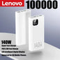 Lenovo Portable PowerBank 140W Super Fast Charging 500000mAh Large Capacity External Battery Charger Powerbank For Xiaomi iPhone