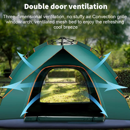Automatic tents outdoor Folding Camping Tent Waterproof Roof Top Tents Double Door Beach Fish Shelter Tent For 3-4 Person