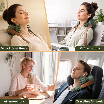 4D Neck And Shoulder Massager, Bionic Neck And Shoulder Massager, Wireless Neck, Cervical Spine, And Trapezius Kneading Massager, Heated Neck And Shoulder Massager