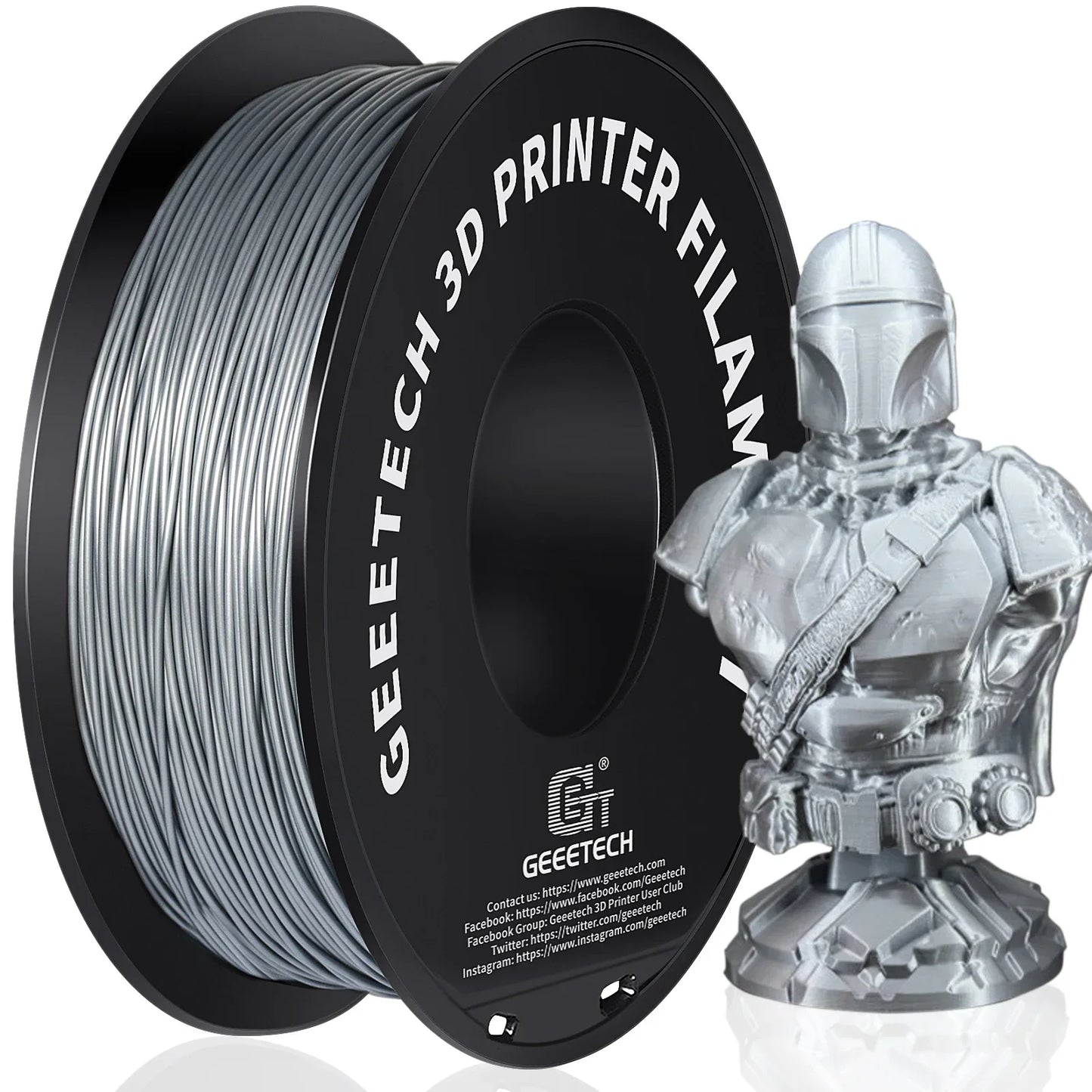 Geeetech Standard PLA Filament 1kg 1.75mm 3D Printer Plastic Material, Accuracy 0.03mm, Free Shipping Fit Most FDM Printer