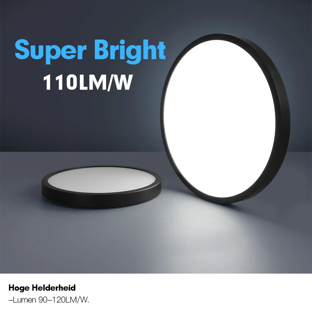 LED Ceiling Lights 220V Ultra-thin Ceiling Lamps Modern Chandelier Panel Lighting Fixture Waterproof Dustproof Three Proof Light