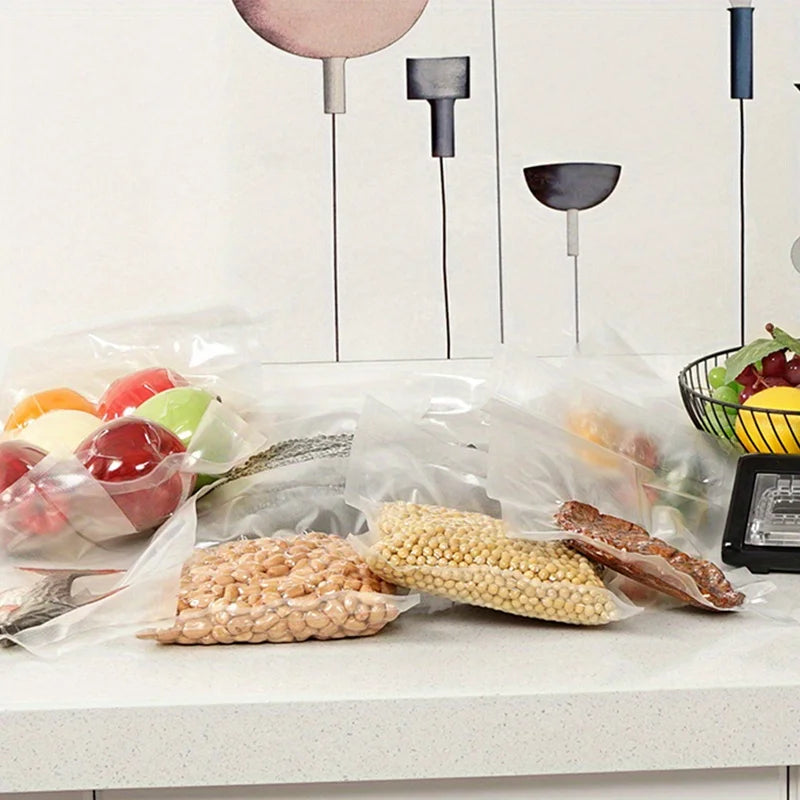 100PCS Textured Vacuum Sealing Pocket For Food Sealer, No Embossing Vacuum Food Sealing Pocket, 28*40cm/20*30cm/15*25cm