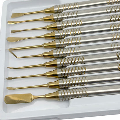 Set Dental Implant Periosteal Elevator Separator Peristeel Splitter Tool for Reflecting and Retracting Titanium