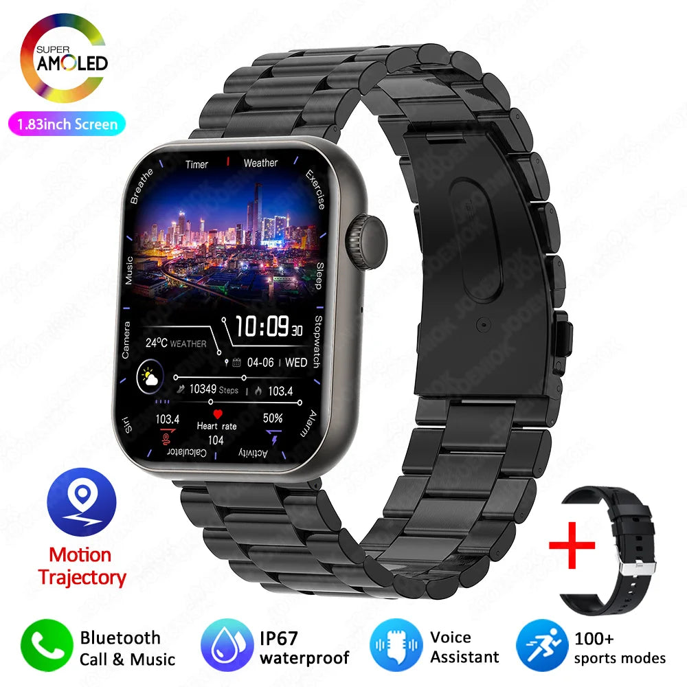2025 New Smart Watch Full Touch Screen Bluetooth Call AI Voice Heart Rate Waterproof Watches Sports Bracelet Smartwatch Women