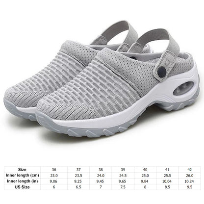 Mesh Orthopedic Clogs Arch Support Walking Shoes Breathable Outdoor Slippers for Women