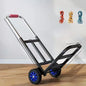 Foldable Stainl Steel Hand-Pulled op Cart for Lage Transport Double Trailer Small Goods Trolley Pu Cart Water